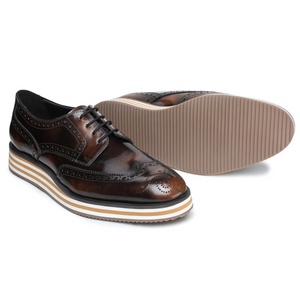 Wingtip Sneakers - Brush Off Brown