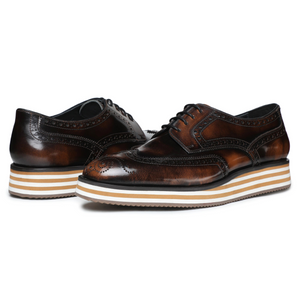 Wingtip Sneakers - Brush Off Brown