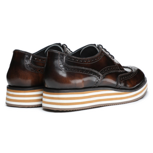 Wingtip Sneakers - Brush Off Brown
