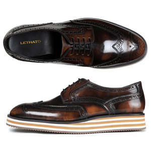 Wingtip Sneakers - Brush Off Brown