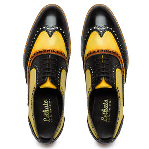 Wingtip Brogue Oxford - Tan & Black