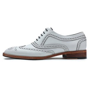 Wingtip Brogue Oxford - White