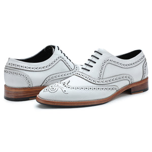 Wingtip Brogue Oxford - White