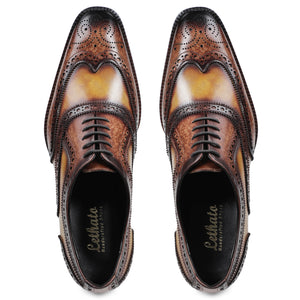Wingtip Brogue Oxford - Tan & Brown