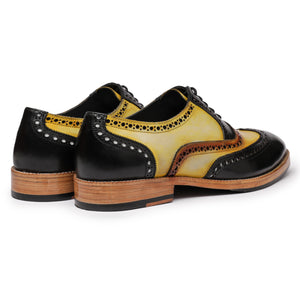 Wingtip Brogue Oxford - Tan & Black