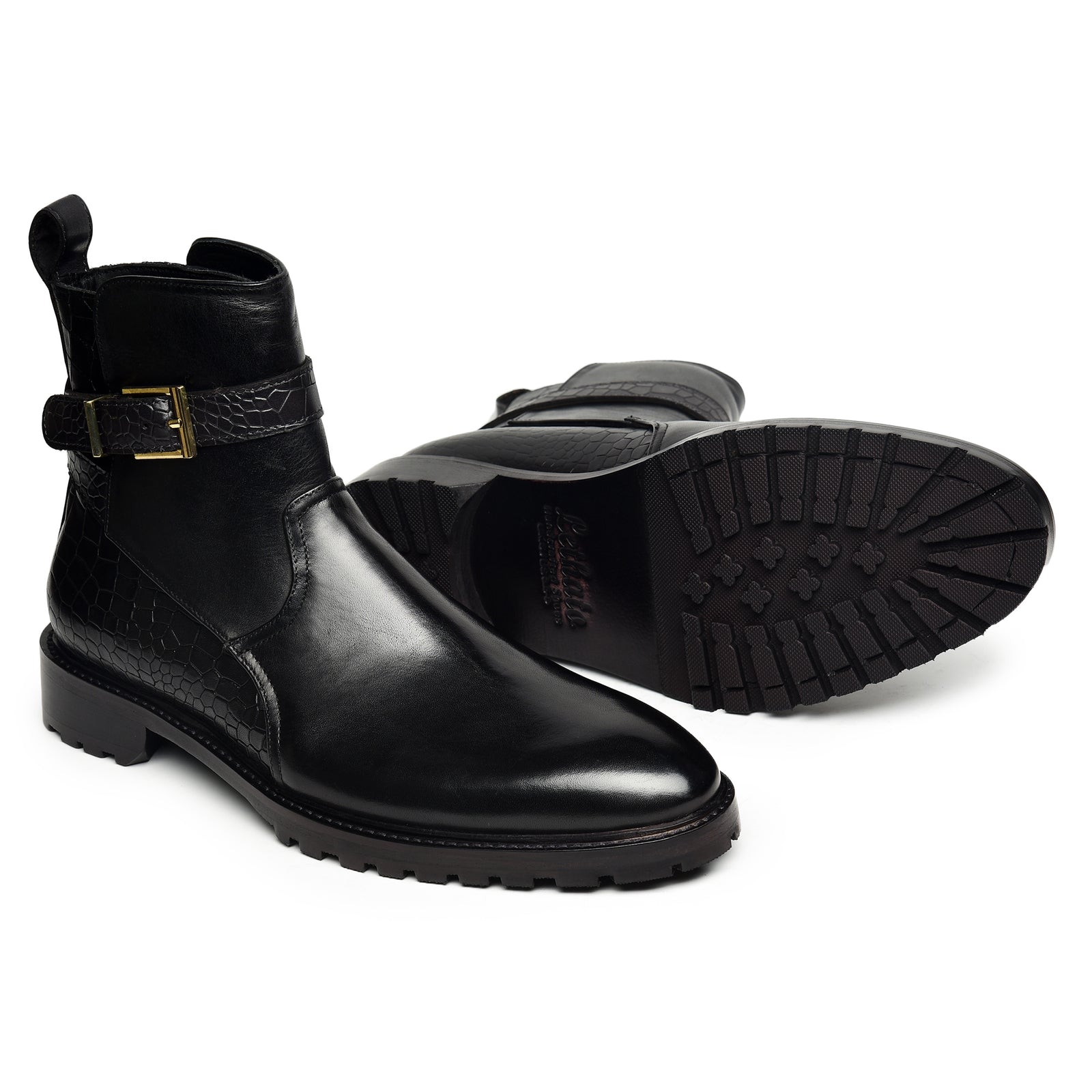 Jodhpur Boots- Croc Black