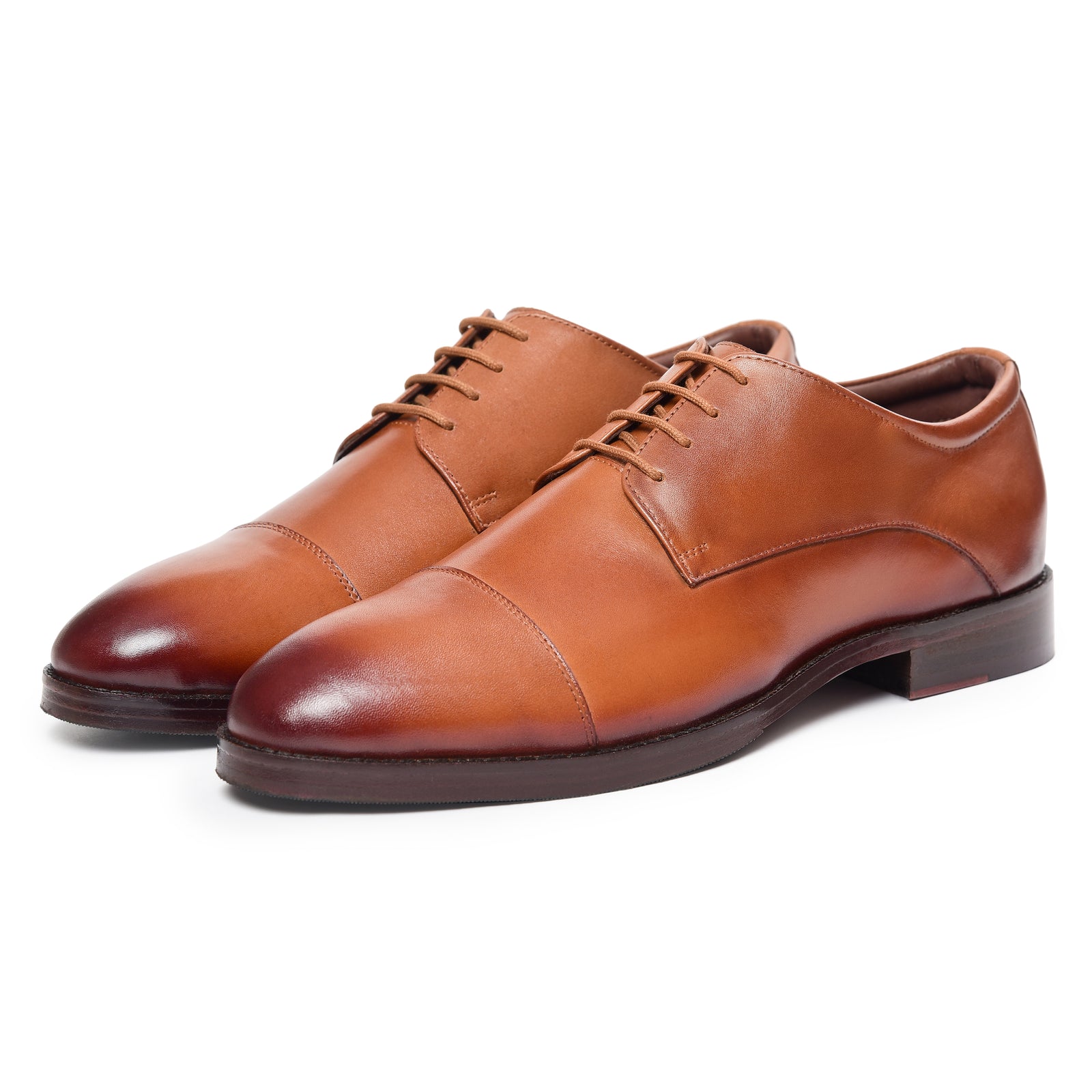 Derby Shoes - Tan
