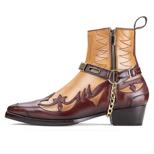 Harness Boots - Tan & Brown