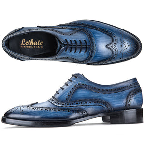 Wingtip Brogue Oxford - Navy