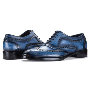 Wingtip Brogue Oxford - Navy