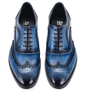 Wingtip Brogue Oxford - Navy