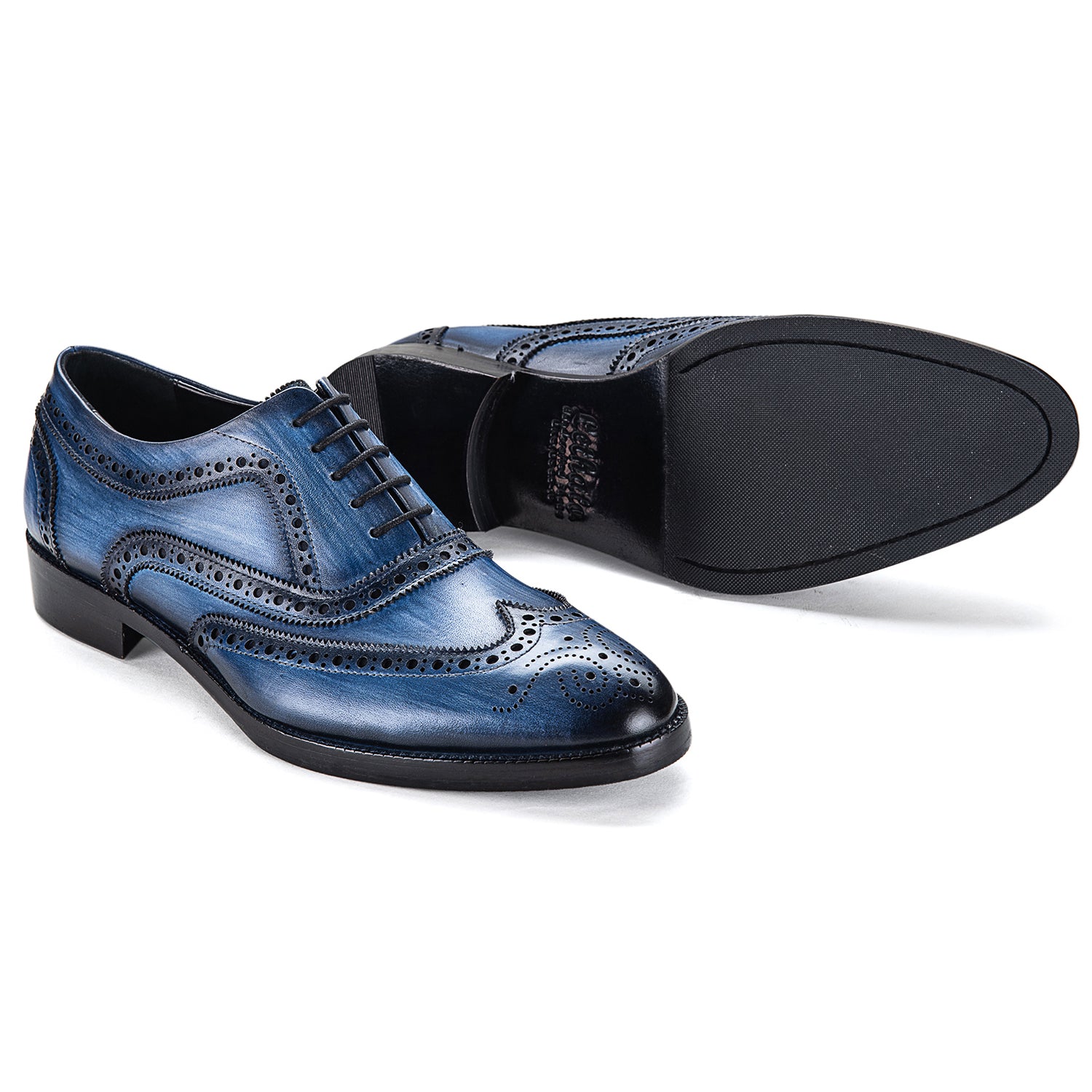 Wingtip Brogue Oxford - Navy