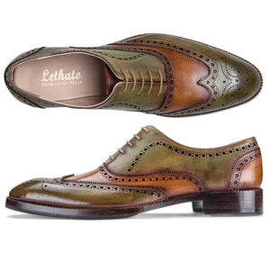 Wingtip Brogue Oxford- Green