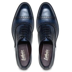 Classic Captoe Oxford - Navy Blue