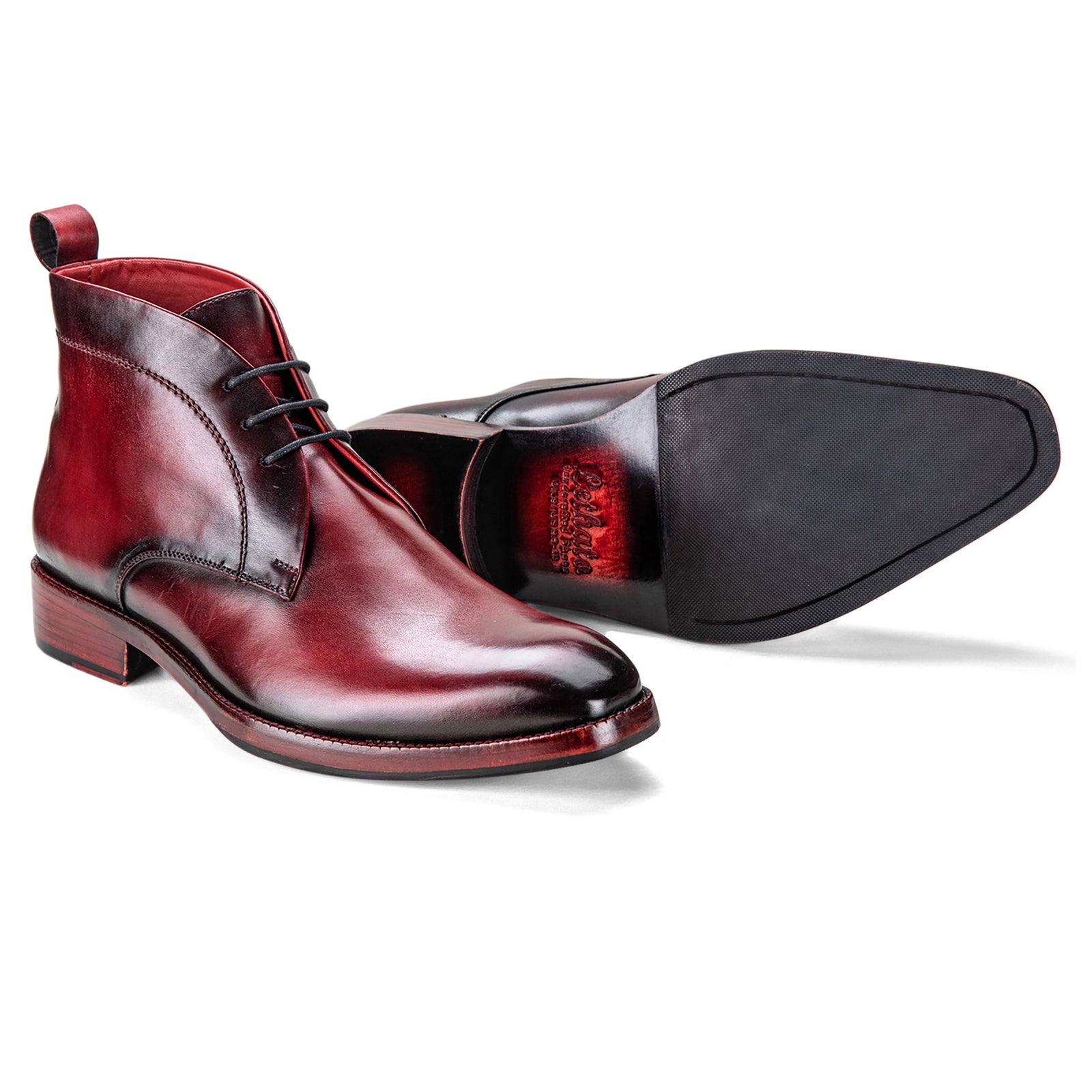 Chukka Boots- Wine Red