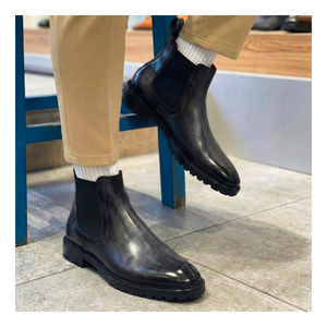 Mens Chelsea Boots- Grey