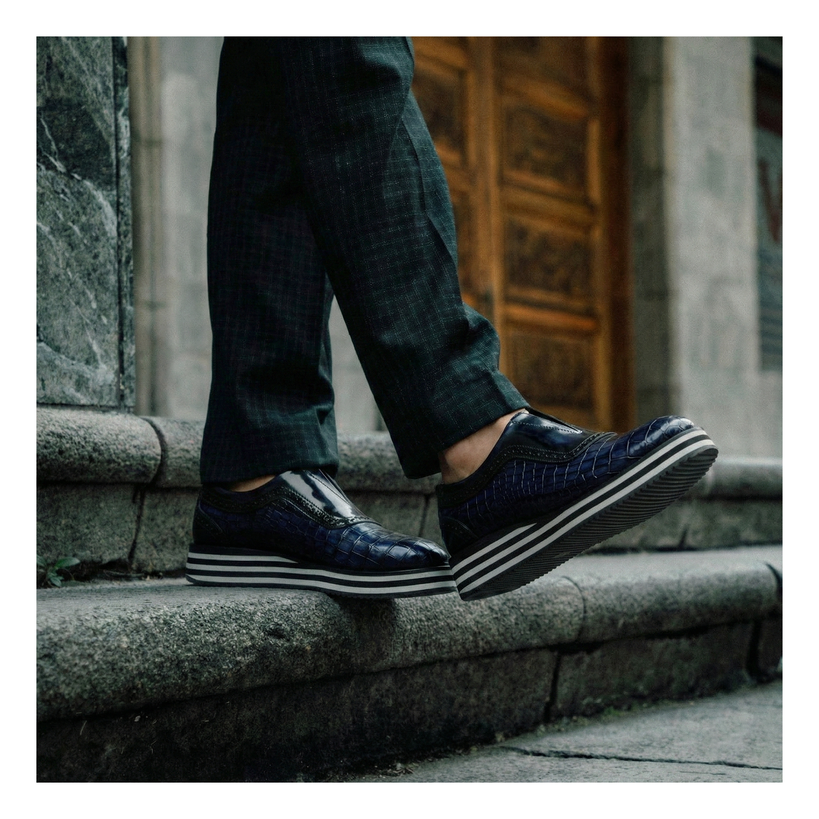 Slip On Sneakers- Crocs Navy