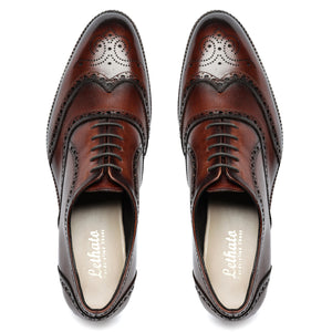 Wingtip Brogue Oxford- Dark Brown