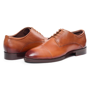 Derby Shoes - Tan