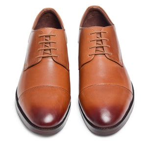 Derby Shoes - Tan