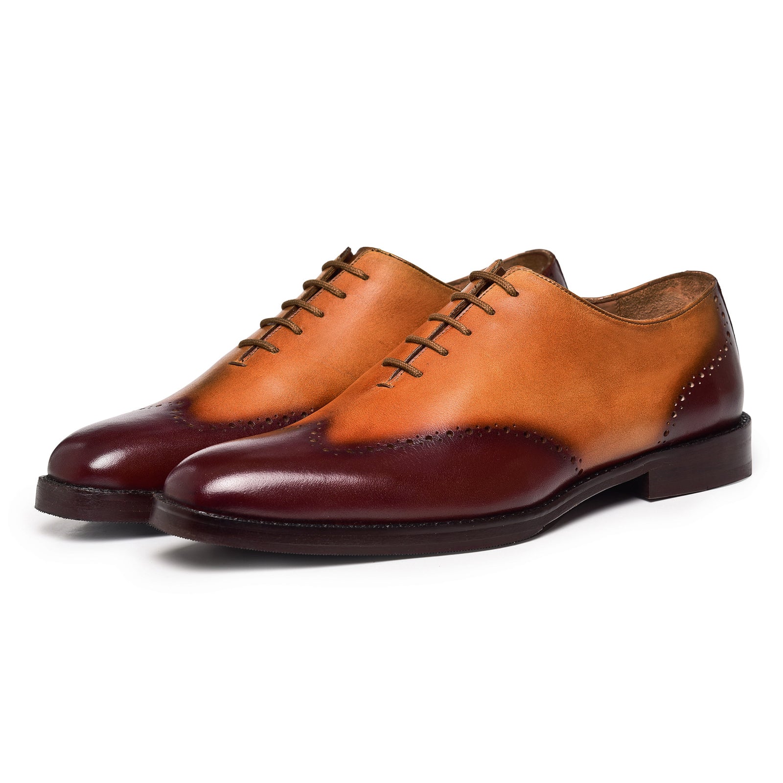 Wholecut Oxfords - Brown & Tan