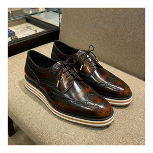 Wingtip Sneakers- Brush Off Brown