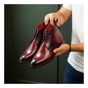 Chukka Boots- Wine Red