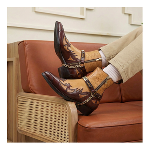 Harness Boots- Tan & Brown