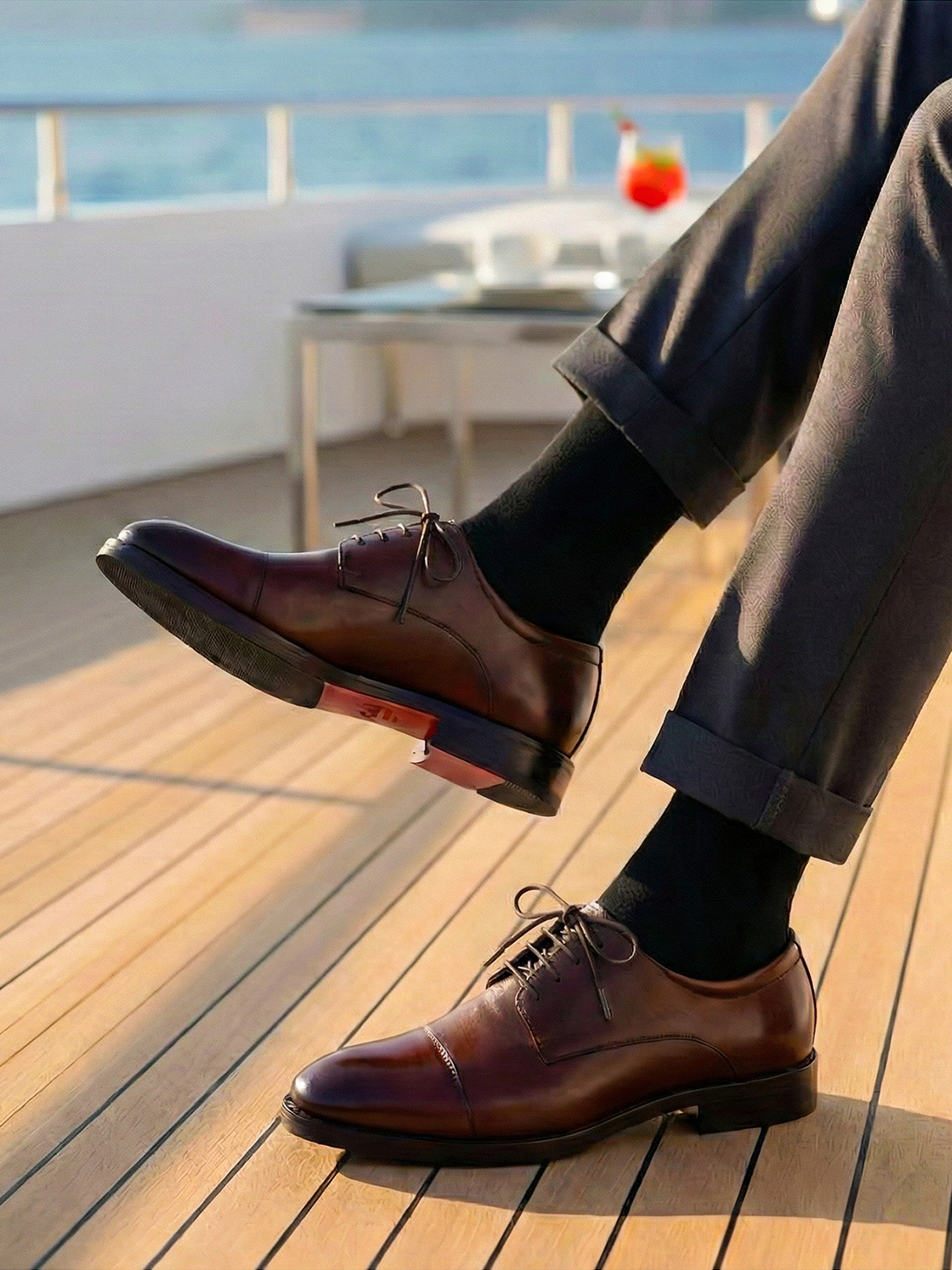 Derby Shoes - Dark Brown