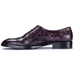 Classic Captoe Oxford - Purple