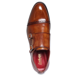 Captoe Double Monk Strap - Brown