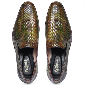 Venetian Loafers - Python Green