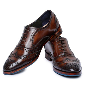 Wingtip Brogue Oxford- Dark Brown