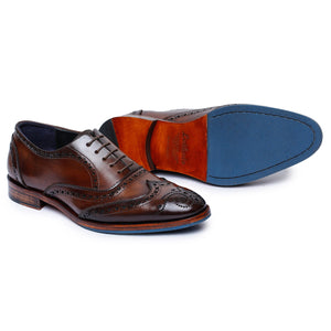 Wingtip Brogue Oxford- Dark Brown