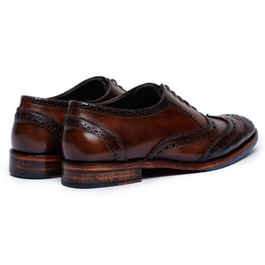 Wingtip Brogue Oxford- Dark Brown