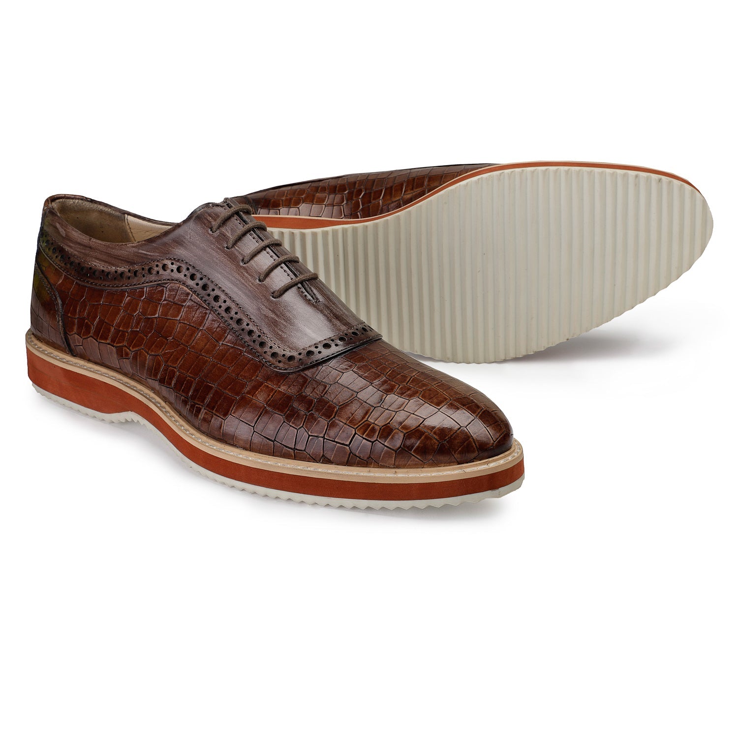 Oxford Sneakers- Croc Brown