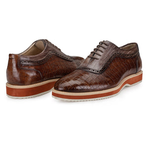 Oxford Sneakers- Croc Brown