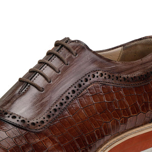 Oxford Sneakers- Croc Brown